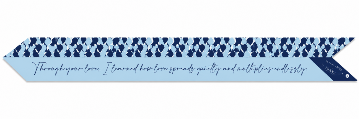 SKINNY SCARF Amour Infini Bleu