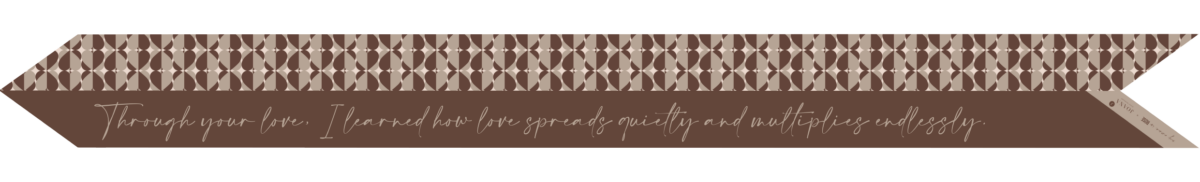 SKINNY SCARF Amour Infini Marron